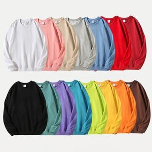 Sweat-shirt unisexe à col rond uni en coton 97% et élasthanne 3% 260 g/m² pour homme, sweat-shirt décontracté à manches longues pour femme, streetwear OEM - Product Image 2