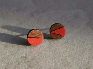 Perles d'espacement géométriques en bois, forme ronde, fournitures de bijouterie, matériel artisanal - Product Image 1