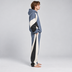 Survêtement pour homme surdimensionné avec tissu doux au toucher, silhouette décontractée, mouvements confortables, apparence élégante, design personnalisé OEM - Product Image 2