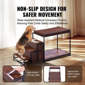 Letto a castello multi-livello per animali domestici con scale, postazione per finestra per cani/gatti, seduta elegante con contenitore, mobili premium per il tuo amico peloso - Product Image 5