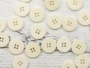 Boutons en os blancs de qualité supérieure pour vêtements, artisanat et projets de bricolage - Product Image 5