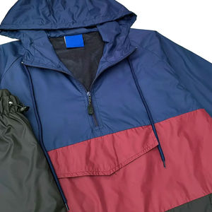 Conjunto Cortavientos para Hombre, Traje Deportivo de Nailon, Conjunto Corto Cortavientos, Ropa Deportiva Lisa para Exteriores, Impermeable, Servicio OEM - Product Image 3