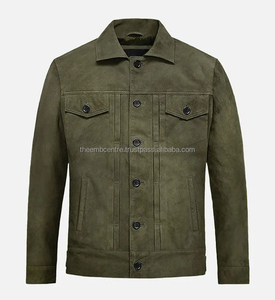 Veste robuste coupe-vent avec logo personnalisé de haute qualité pour hommes Veste en toile à la mode avec col montant pour hommes - Product Image 1