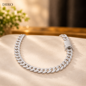 Hip Hop Moissanite Cuban Link <b>Chain</b> <b>Iced</b> <b>Out</b> Brilliant Round Cut Necklace 925 Sterling Silver Gold Plated Unisex - Product Image 5