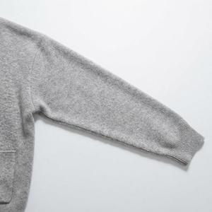 Suéter Gris de Punto Acrílico Grueso, Chaqueta Informal con Botones al Frente, Suéter de Manga Larga, Capa Cálida para Combinar, Cárdigan Personalizado para Hombre - Product Image 5