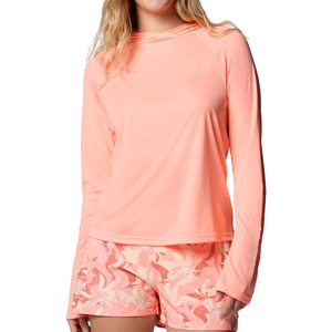 Hoodie de pêche haute performance en polyester et élasthanne, style streetwear, couleur unie, pour femmes - Product Image 1