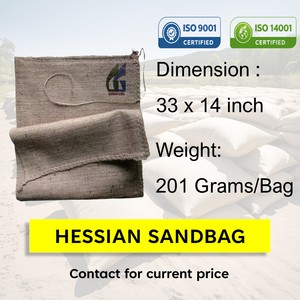 33x14 inch 201g 10oz <b>hessian</b> jute sandbags biodegradable burlap sand <b>bag</b> flood control wholesale goodman global bangladesh - Product Image 2