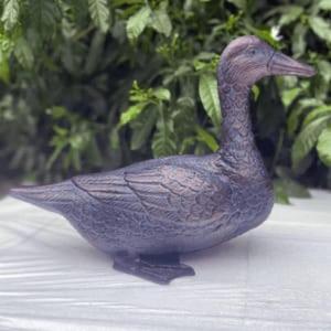 Paire de sculptures de canards en bronze à poser au sol, style antique, pour décoration de jardin et de ferme, prix usine - Product Image 4