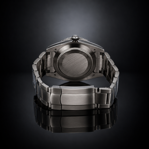 Custom Limited Edition Factory Wholesale Mens <b>Watch</b> Steel <b>Case</b> Diamond Bezel Black Surface Stainless Steel Link Automatic New - Product Image 3