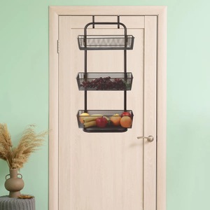Stylish Black Metal 3 Tier Spice <b>Rack</b> For Tea Coffee And Sugar Organizer Seasoning Container Holder And Grocery Organization - Product Image 4