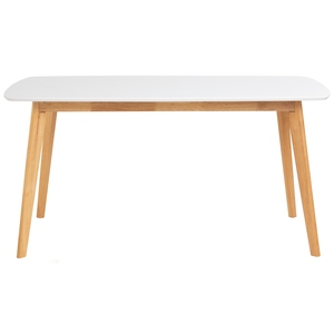 Minimalist Mid-Century 150cm <b>Walnut</b> <b>Table</b> for 6 Person Rectangle Kitchen <b>Table</b> for Dining Room Durable Malaysian Oak Base - Product Image 2