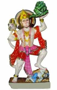 Estatua de Hanuman Ji de Mármol Blanco de Alta Calidad en Posición de Pie, Fabricante, Mayorista y Proveedor para Templos y Hogares - Product Image 5