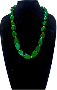 Collar clásico marrón con cuentas MN EXPORTS MNE-1200, perlas naturales y bolas de resina, unisex, pieza de moda cristiana para fiestas. - Product Image 4