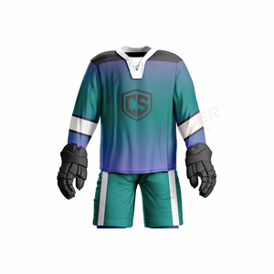 Uniforme de hockey sur glace en gros 2026, personnalisé avec logo d'équipe brodé, nom et numéro, vêtements de sport, fabricant OEM, fournisseur, usine - Product Image 4
