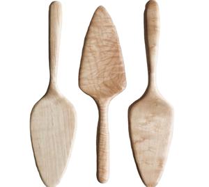 Ensemble de couteaux à gâteau de mariage classiques faits à la main en bois d'acacia de qualité supérieure, écologiques, lavables au lave-vaisselle, ustensiles de service pour desserts - Product Image 5