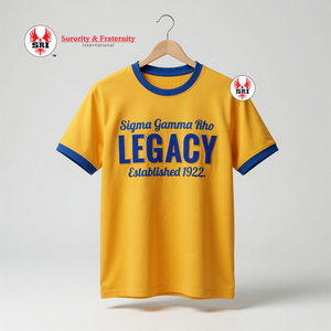 เสื้อยืดแขนสั้นลำลองผ้าฝ้ายระบายอากาศปักลาย Summer Sigma Gamma Rho Sorority สินค้าขายดี มีจำนวนสั่งซื้อขั้นต่ำ - Product Image 6