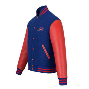 Soft And Stylish Classic Style <b>Men</b> Varsity <b>Jacket</b> <b>Leather</b> Sleeves Casual Outfit With Comfortable Fit And Stylish Look - Product Image 3