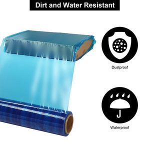 18\" X 1500FT Blue 80 Gauge Plastic Film 4-Roll <b>Pallet</b> <b>Wrap</b> Stretch Hand Shrink <b>Wrap</b> 4 Rolls Per <b>Pallet</b> - Product Image 5