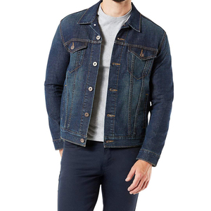 Wholesale Bulk Men's Casual Stylish <b>Denim</b> <b>Jacket</b> Stand Collar High Street Style Plus Size Trendy Outdoor Fashion Spring Coated - Product Image 1