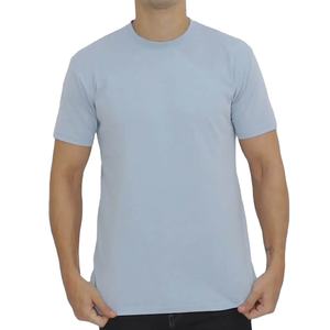Camiseta de Algodón Grueso para Hombre, Manga Corta, Cuello Redondo, con Logotipo de Impresión Digital Personalizada, Camisetas con Patrón Sólido - Product Image 1