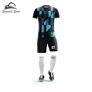 Tenues de football pour jeunes de qualité supérieure et uniformes de football personnalisés 100 % polyester pour hommes, logo personnalisé OEM ODM - Product Image 2