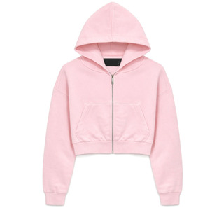 Sudadera con Capucha Corta para Mujer, Estilo Urbano, Transpirable, Informal, de Invierno, Personalizable, Gran Venta - Product Image 1