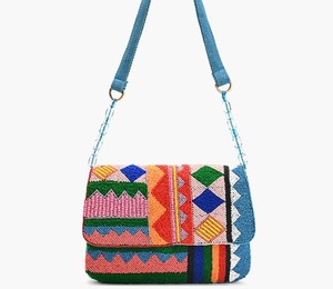 <b>Pink</b> Embroidery Seed Beaded Floral Shoulder Handbag Fashion Evening Clutch Purse Designer Crossbody Tote Wedding Party Bag <b>Gift</b> - Product Image 5