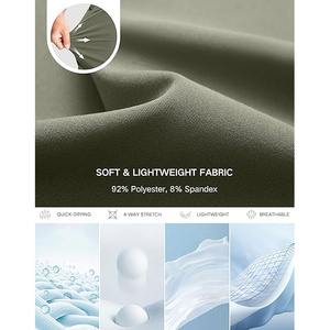 Pantalones Cortos Deportivos Reversibles para Hombre, para MMA, Crossfit, Entrenamiento, Running, Ligeros, de Secado Rápido, Transpirables, con Cintura Elástica - Product Image 2