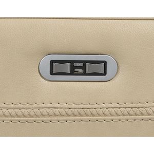 Lussuoso stile di transizione di gruppo potente reclinabile in pelle con doppio poggiapiedi articolato poggiatesta - Product Image 4