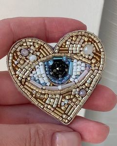 Handmade Beaded <b>Cat</b> Coin Pouch Storage Bag Intricate Black Beads White Eyes Artisan Charm Durable American Style 5.5x4.5 Inches - Product Image 3