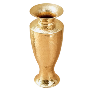 Jarrón de flores árabe vintage de latón de alta calidad, grabado con acabado pulido, para decoración del hogar y decoración de mesa. - Product Image 6