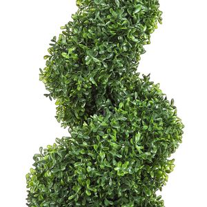 2 pezzi. Pianta Artificiale a Spirale di Bosso da 122 cm, Decorativa, Verde, in Plastica PE e Ferro - Product Image 4