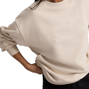 Sudadera de Moda para Mujer Tallas Grandes, Hombros Caídos, Tejido Grueso, Cuello Redondo, Cómoda - Product Image 3