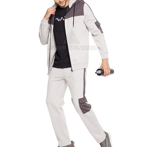 ชุดวอร์มผ้าฟลีซสีพื้นแบบลำลองสำหรับฤดูหนาว ดีไซน์สั่งทำพิเศษ ระบายอากาศได้ดี คุณภาพพรีเมียม ขายส่ง - Product Image 4