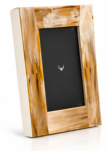Handcrafted Polished Horn Photo <b>Frame</b> Natural Horn Inlay Picture Holder Premium Decorative Home Decor Gift <b>Frame</b> for 5x7 Photos - Product Image 2