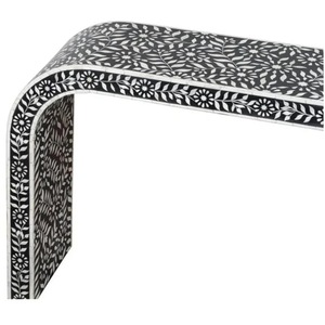 ILAHI's Bone Inlay Table Modern Design Agate Detailing Storage Portable Home Furniture - Product Image 3