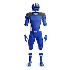 Jersey de Fútbol Americano Personalizado de Alta Calidad en Dos Tonos, Uniforme Profesional para Adultos con Mangas Cortas - Product Image 4