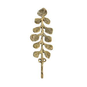 Patère murale décorative vintage en métal moulé à motif floral sauvage, crochet simple pour manteau, robe et chapeau, pour la décoration du salon - Product Image 2