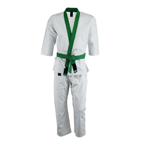 Wholesale Tang Soo Do Martial <b>Arts</b> Trimmed White Uniform Gi 100% Cotton - Product Image 1