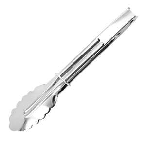 Utensilios de cocina: Elegantes pinzas de cocina de acero inoxidable para asar y servir carne a la parrilla, con un diseño elegante. - Product Image 5