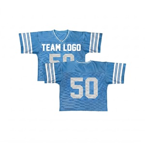 High Quality Breathable <b>Mesh</b> <b>Plus</b> <b>Size</b> Short Sleeve American Football Practice Jersey with Customized Color Team Name for Adults - Product Image 1