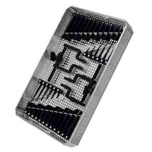 Retractor Cervical Manual con Recubrimiento Negro, Instrumentos de Fijación Espinal Interna para Discectomía Lumbar y Cirugía Espinal, Juego de Acero Inoxidable - Product Image 1