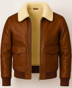 Chaqueta de Cuero para Hombre y Mujer, Nueva Moda, Cuello Alto, Logotipo Frontal, Invierno, Casual, Transpirable, Resistente al Viento - Product Image 2