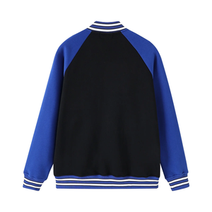 Customized ZPB Greek Letter Logo Unisex Black Varsity Fleece Jacket Chenille Embroidery Women Premium Quality Sorority - Product Image 3