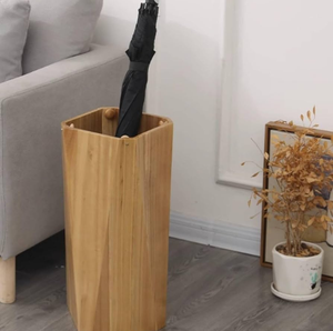 Soporte para Sombrillas de Madera de Acacia con 4 Ranuras y para Decoración del Hogar, Nuevo Soporte para Sombrillas de Madera Artesanal Personalizado - Product Image 4