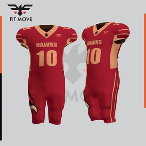 Nouveauté, style unique, ensemble d'uniformes de football américain, 100% polyester, nom de l'équipe personnalisé, impression numérique, unisexe, adulte - Product Image 3