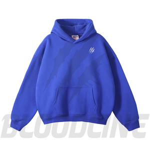 Sudadera con Capucha Unisex de Corte Regular Bloodline International, 100% Algodón Felpa, Estilo Hip Hop, Color Sólido, Bolsillo Frontal con Logotipo - Product Image 5