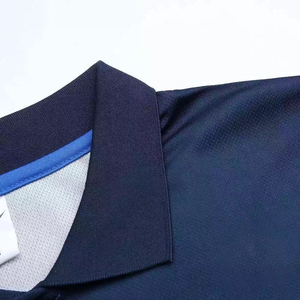 เสื้อโปโลผู้ชายแขนสั้นทรงเข้ารูปสีพื้นแบบใหม่ ป้องกันการหดตัว แห้งเร็ว เหมาะสำหรับใส่ทำงานหรือเล่นกอล์ฟ - Product Image 5