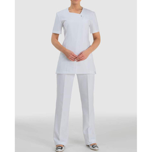 Camisa Túnica Personalizada Unisex de Poliéster y Algodón Transpirable para Salón y Spa, Uniforme de Recepcionista de Hotel, Uniformes Estéticos - Product Image 4