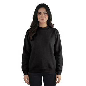 Suéter Rosa de Cuello Redondo, Corte Regular, Color Sólido, Tejido de Punto, Estilo Casual Unisex para Otoño - Product Image 6